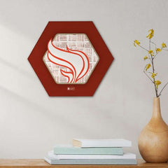 Indigifts Diwali Decoration Items for Home Décor Hexagon Wall Decor Poster Frame