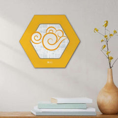Indigifts Diwali Decoration Items for Home Décor Hexagon Wall Decor Poster Frame
