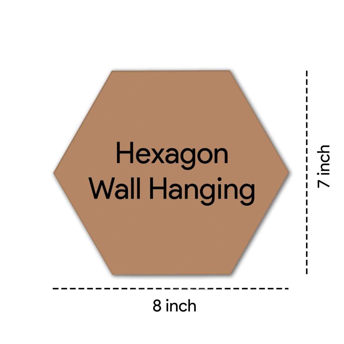 Indigifts Diwali Decoration Items for Home Décor Hexagon Wall Decor Poster Frame