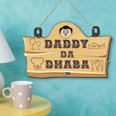 Daddy Da Dhaba Wall Hanging, Brown