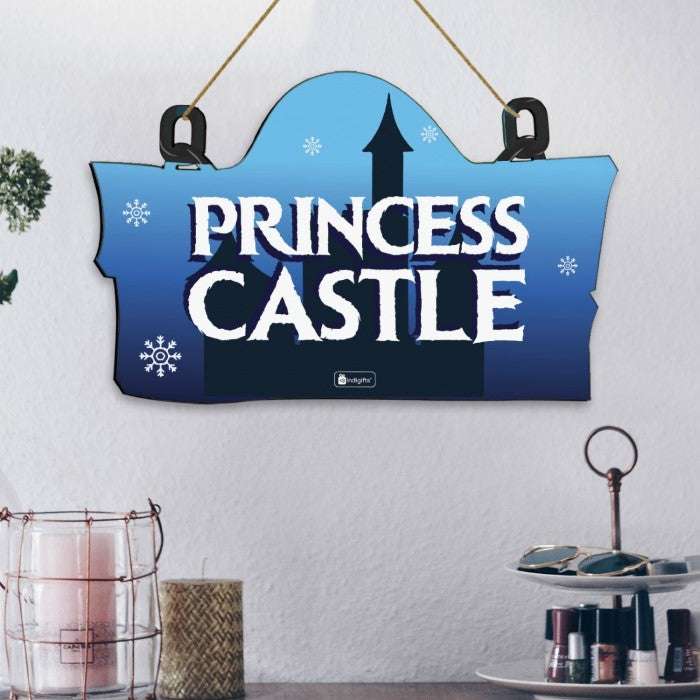 Princess Castle Printed Wooden Wall Hanging & To Do List Planner Gift For Kids