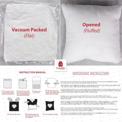 Valentine Gifts The Secret Love Quote Printed Red Cushion Cover 12x12 Inches with Filler