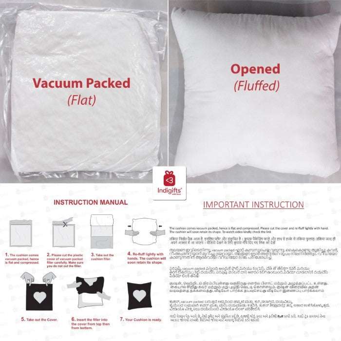 4 Piece Set 'Merry Christmas’ Decor Glitter Red & White Assorted Cushion Covers