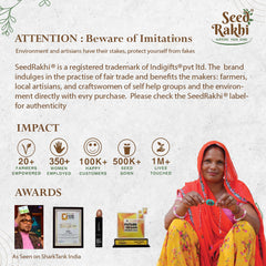 Gulaabi, Sarthi and Madhu Eco-friendly Seed Rakhi