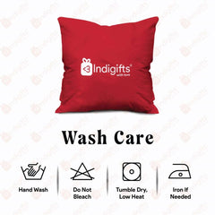 India Doodle Art Reversible Zipper Cushion with Filler - Discovering India