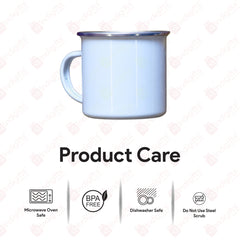 Stop Talking Start Batting Printed Enamel Mug - 250 ML