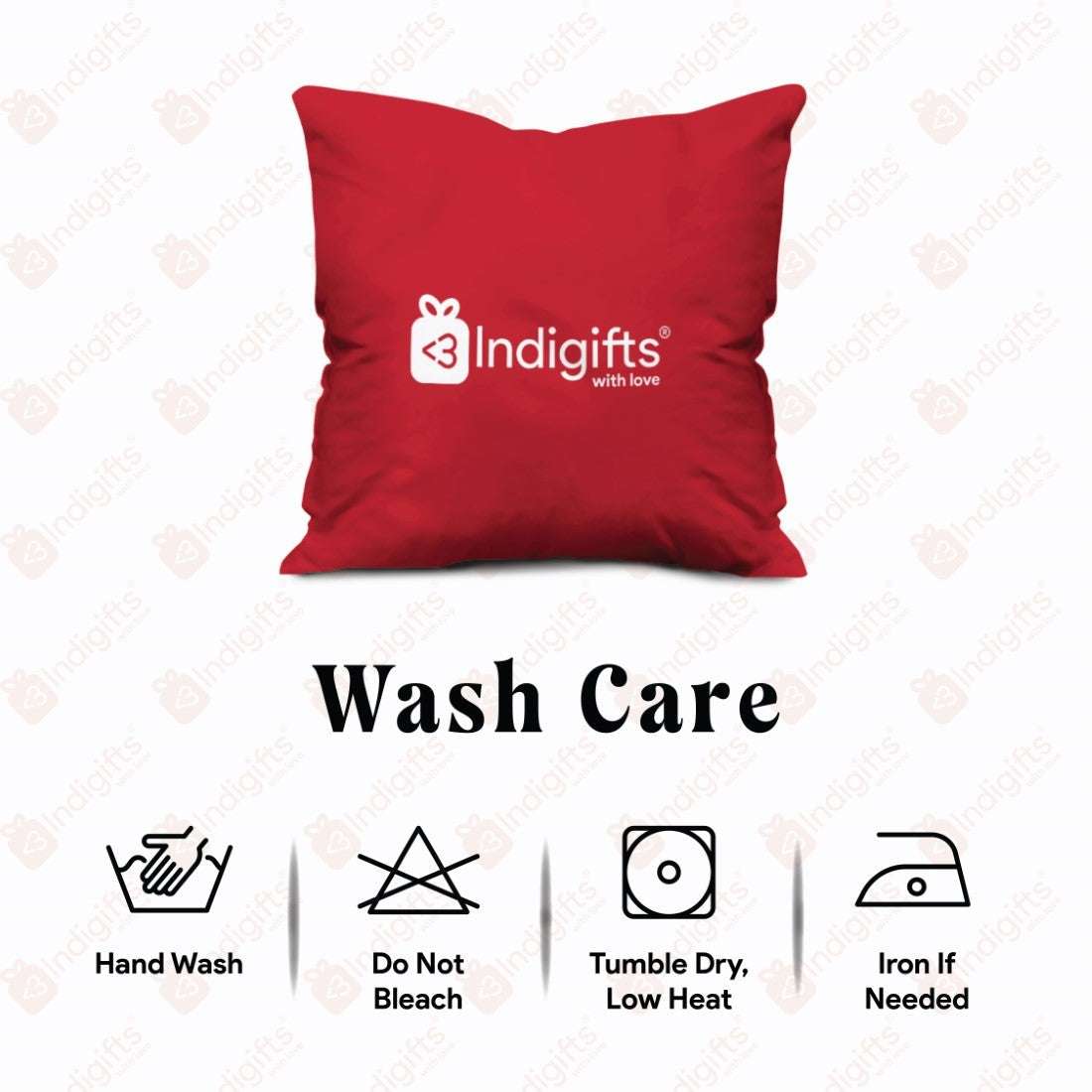 Uttar Pradesh - Doodle Art Reversible Zipper Cushion with Filler - Discovering India