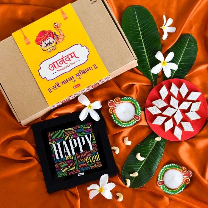 Home Decor Frame Wax Diya Mini Kaju Katli Bites (125 gm)