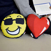 Heart And Smile Shape Cushion- Discovering India