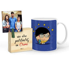 Padhaku Mug with Mini Frame (Blue)