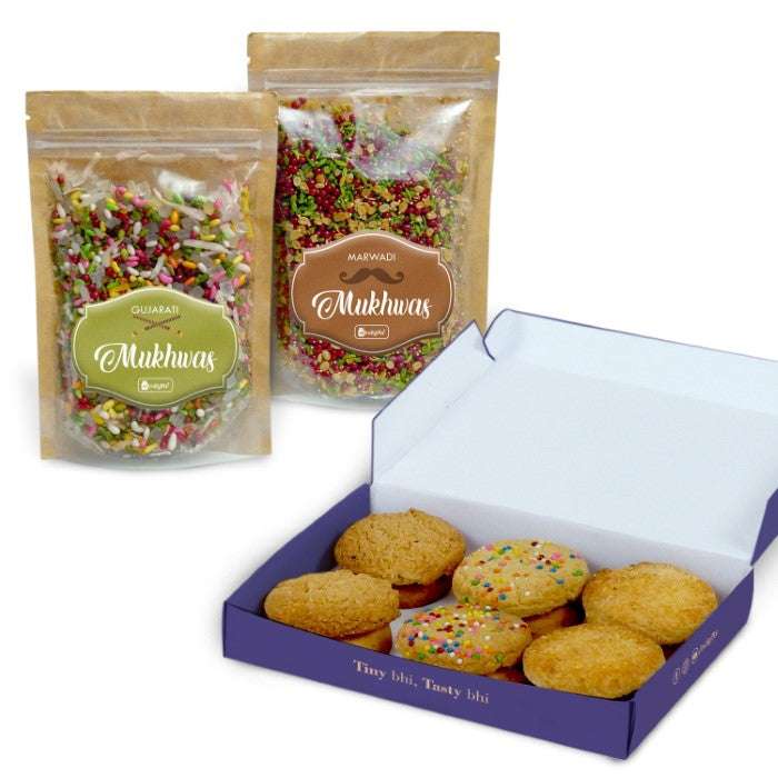 Abhinandan Box of DIY Decoratives, Laxmi Ganesh Tea-Light Stand & Health-Packed Goodies