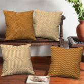 Dual Sided Floral Printed Cushion Covers Set of 4