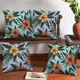 Dual Sided Floral Cushion Covers Set of 4