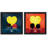 You Are Mine Quote Romantic Couple Multi Poster Frames Set of 2