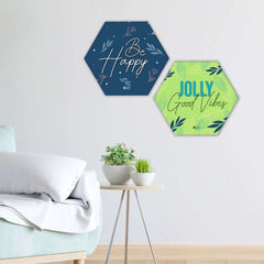 Indigifts Diwali Decoration Items for Home Décor Hexagon Wall Decor Poster Frame