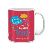 Rain of Love Pink Coffee Mug