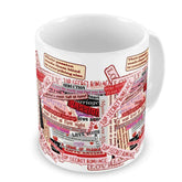 Overlapping Colourful Love Notes White Coffee Mug