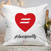 Symbolic Expression White Cushion Cover