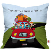 Together We Make Family Blue Green Cushion Cover