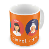 My Sweet Family Orange Coffee Mug