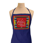 Gift for Mom - Ethnic Indian Abstract Artwork Blue Apron