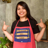 Best Chef Mom 24 x 7 Available Quote Pink Apron