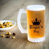 Papa's Day Glass Beer Mug