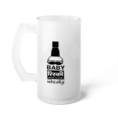 Baby Risky After Whisky Digital Printed Beer Mug Gift for Girlfriend