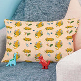 Indigifts Half-N-Half Collection Lion Printed Kids Rectangle Pillow Cover