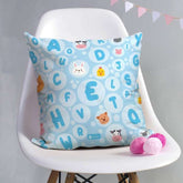 Indigifts Half-N-Half Alphabate Letters Printed Kids Cushion