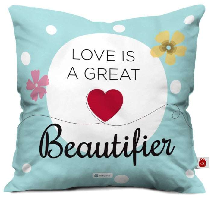 Love Beautifier Cuddle Cushion with Cover Valentines Day Gift