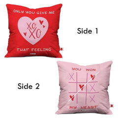 All Hearts Reversible Cushion with Cover Valentine Gift