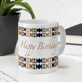 Happy Birthday To You Printed In Brown Ceramic Mug 330 Ml For Birthday Gifts For Friends