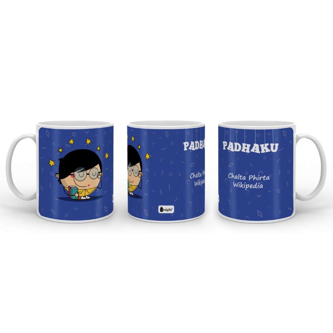 Padhaku Mug with Mini Frame (Blue)