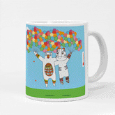 Jungle-Jalebi Memories Kids Coffee Mug, Blue-325 ML