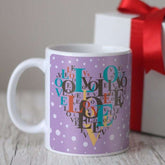 Heart LOVE Purple Coffee Mug
