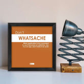 Funny Wall Posters | Brown Poster Frame | Quirky Humour Poster Wall Frame for Office & Home Décor, Quotes Printed Poster with Frame