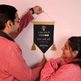 Nimboo-Mirchi Printed Triangular Valentine Scroll Decoration Gift