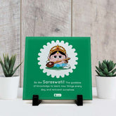 House warming Ceramic Tile with Be Like Saraswati Printed