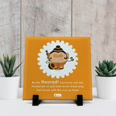 Table Decor Ceramic Tile with Be Like Naarad Printed