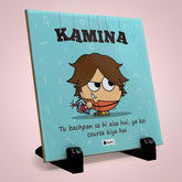Kamina Printed Table Décor Ceramic Tile 6x6 Inches