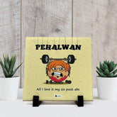 Pehalwan Printed Table Décor Ceramic Tile 6x6 Inches