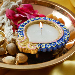 Home Decor Frame Wax Diya Mini Kaju Katli Bites (125 gm)