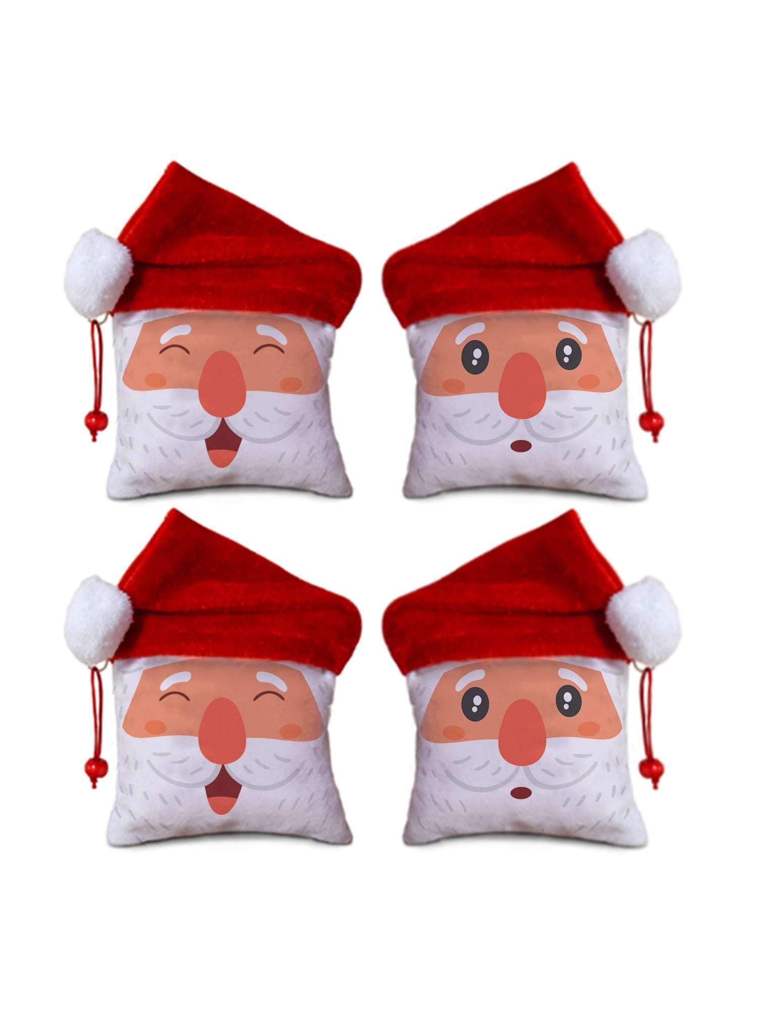 Christmas Gift Box For Fun Santa Printed Reversible Santa Soft Toy