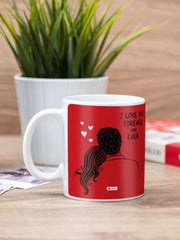 I Love You Forever Cushion And Mug With Cadbury Dairy Milk Chocolate Valentine Gift Hamper