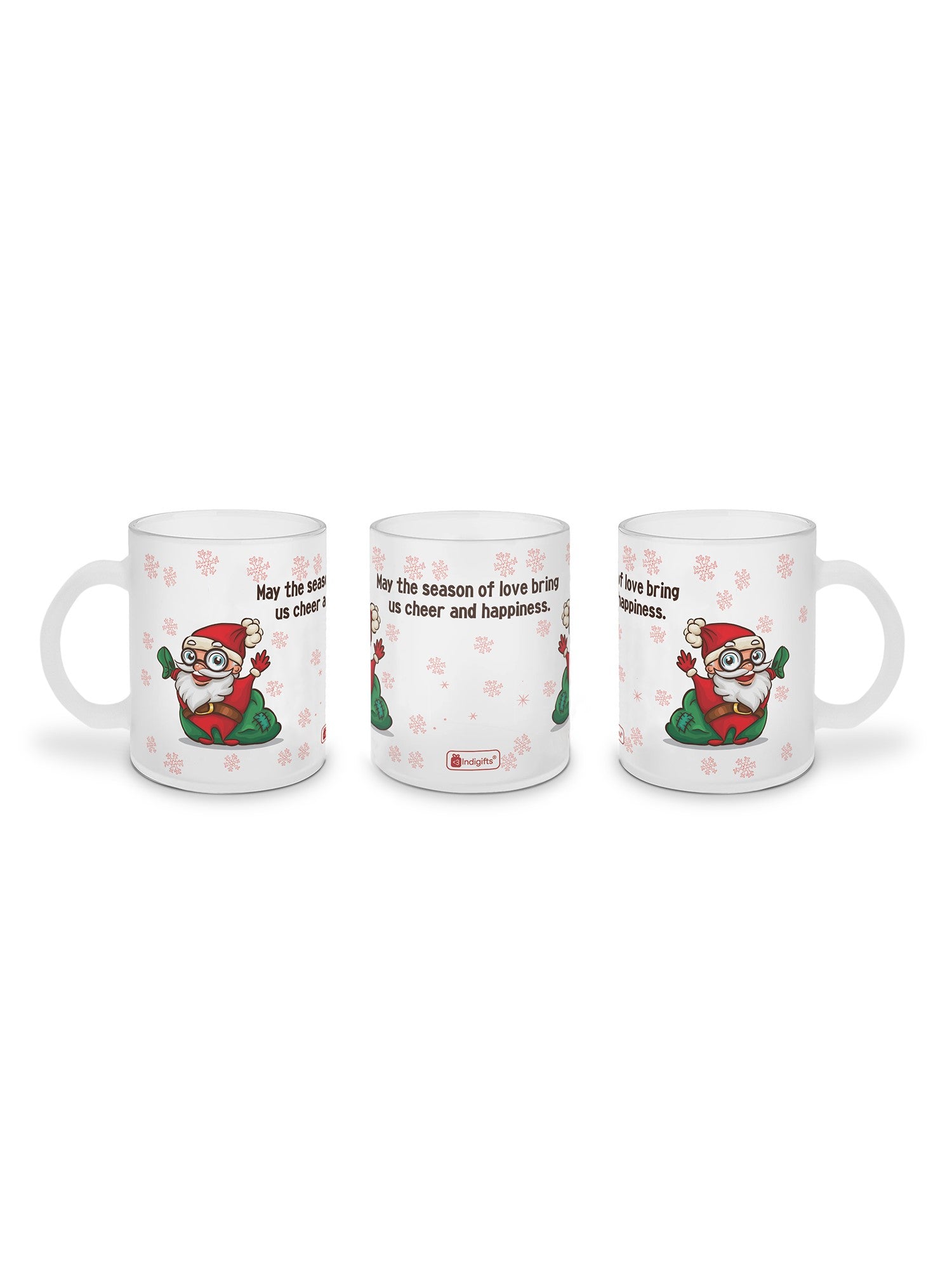 Xmas Gift Itmes For Family Frost Coffee Mug and Revesible Santa Soft Toy