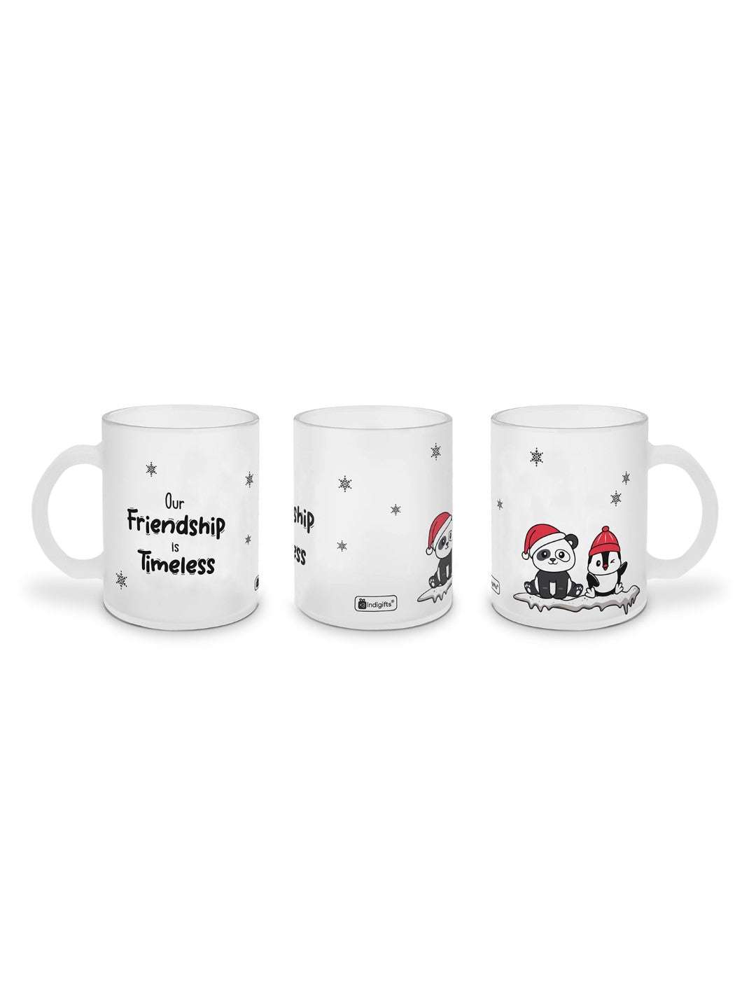 Our Friendship is Timeless Quotes Printed Frosted Mug 325 ml and Hand Puppet, Hand Puppets for Kids