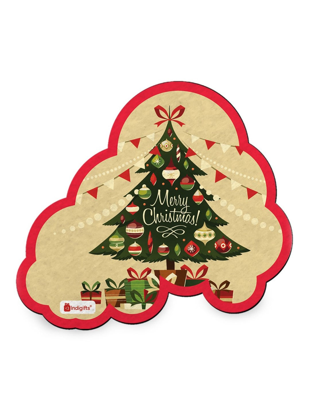 Xmas Gifts for Kids Cute Christmas Cloud Fridge Magnet ,Set of 4 (7 x 9 cm) and Revesible Santa Soft Toy