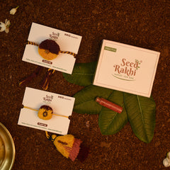 Sanyog and Saanjh Eco-friendly Bhaiya Bhabhi Seed Rakhi