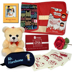 Travel Kit with Mr. Handsome Eye Mask Valentine's Gift For Your Boyfriend